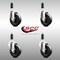 Service Caster 4 Inch 316SS Soft Rubber Wheel Swivel 1-1/8 Inch Expanding Stem Caster Set SCC SCC-SS316EX20S414-SRS-118-4 - alternate 1